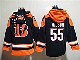 Cincinnati Bengals #55 Logan Wilson Orange Black Ageless Must-Have Lace-Up Pullover Hoodie,baseball caps,new era cap wholesale,wholesale hats